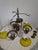 Large Vintage 3-Light Chandelier in Brass, Iron, and Glass, 1970s For Sale - Image 18 of 18