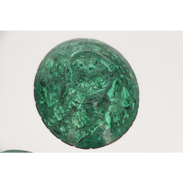 1950s Malachite Set of Three Bowls, South-African For Sale - Image 11 of 17