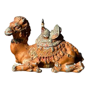 Antique Egyptian Revival Vienna Bronze Camel Inkwell