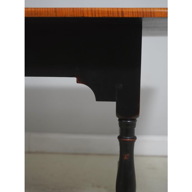 Eldred Wheeler Attributed Benchmade Tiger Maple Dining Tavern Table For Sale In Philadelphia - Image 6 of 18