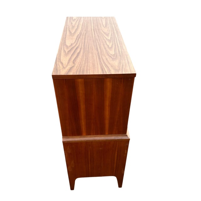 Mid 20th Century Johnson Carper High Chest Laminate Top, Attributed For Sale - Image 10 of 14