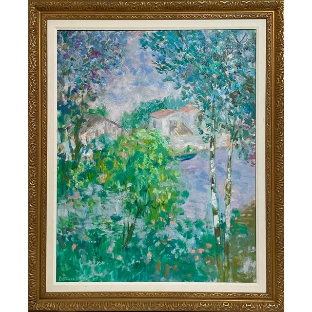 Post Impressionist Bernard Taurelle 1, Large Fauvist French Post Impressionist Oil Painting Bernard Taurelle For Sale - Image 3 of 11
