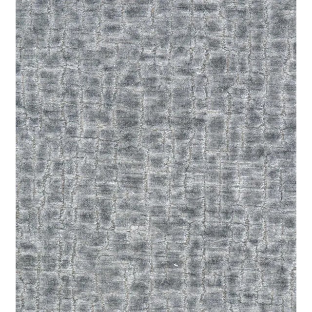 The House of Scalamandré Gaspra Fabric, Gris For Sale
