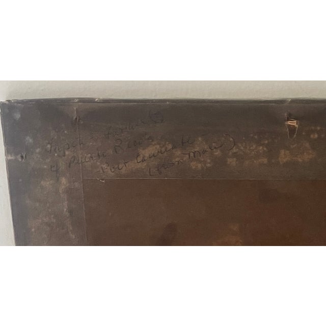 Wood Antique Puerto Rican Tonalist Landscape Painting by José López De Victoria (1869–1930), Oil on Board, Framed For Sale - Image 7 of 14