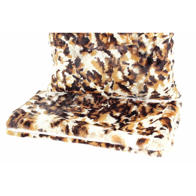 Vintage Real Fur Cowhide Pillow For Sale - Image 9 of 12