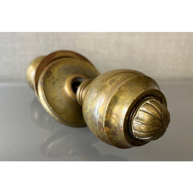 Antique 19th Century Brass Door Knob For Sale - Image 10 of 18