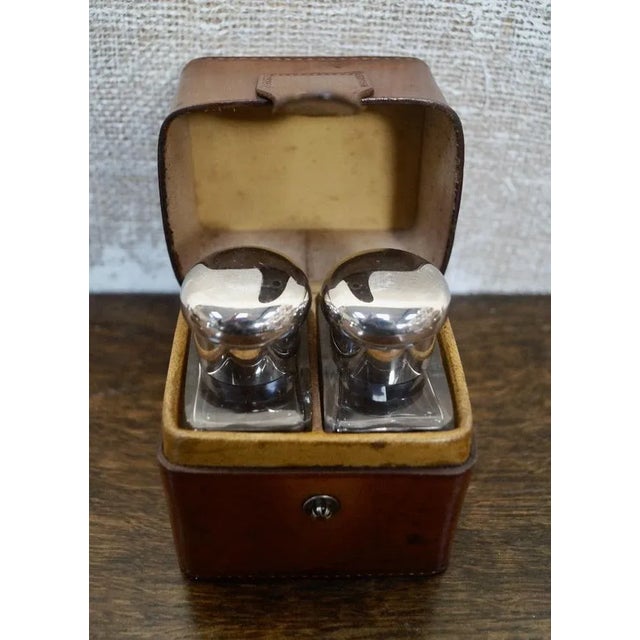 Antique Travel Cologne Bottle Case, 1920s For Sale - Image 7 of 10