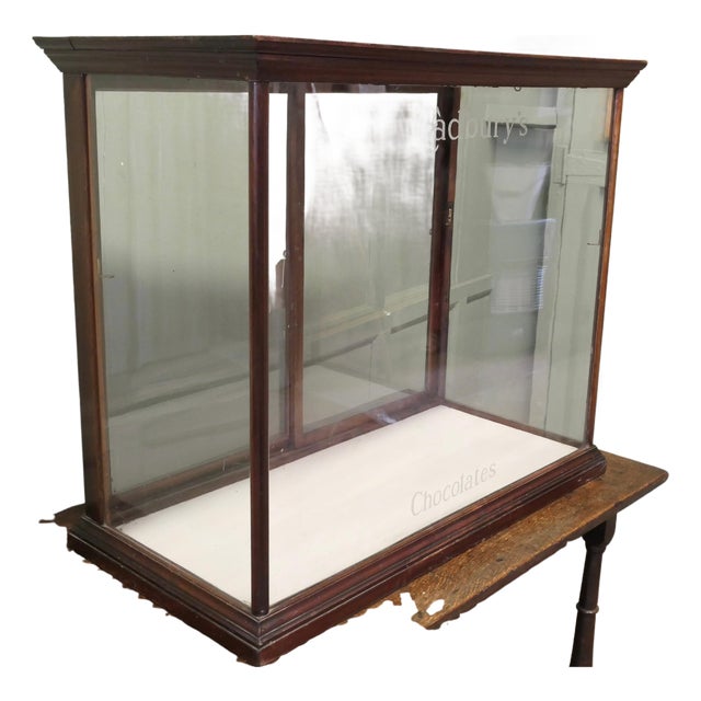 Edwardian Cadburys Counter Top Display Cabinet, 1910 For Sale