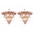 Mid-Century Modern Pink Palmette Murano Glass Chandelier by Simoeng For Sale - Image 7 of 7