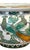 A gorgeous, vintage Gold Imari green and white cachepit. Features a pair of peacocks surrounded by florals on a white...