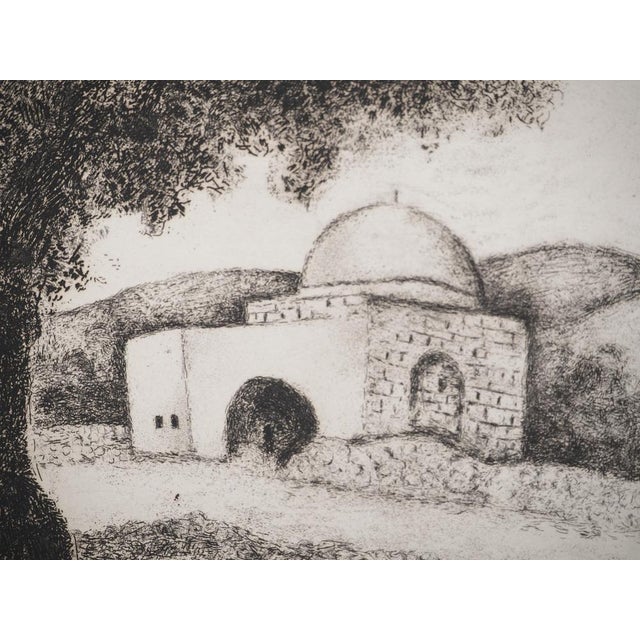 Modern Marc Chagall, Rachel's Grave, Original Engraving For Sale - Image 3 of 6