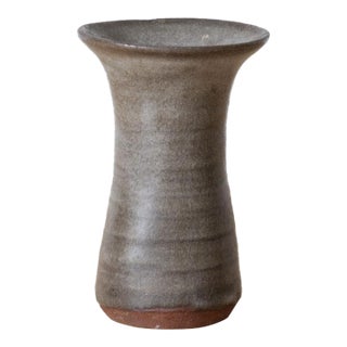 1960s Japanese Bizen-Style Stoneware Vase For Sale