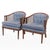 1990s Cane and Upholstered Club Accent Barrel Chairs a Pair For Sale - Image 17 of 17