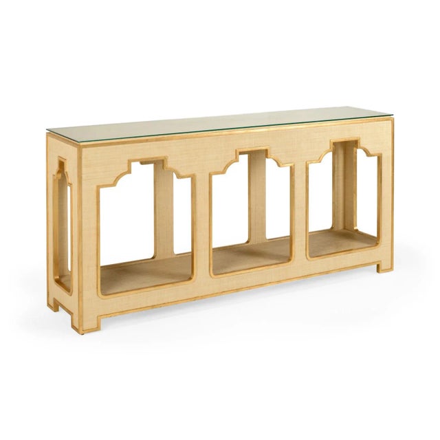 Chelsea House Inc Chelsea House Yangon Console in Cream For Sale - Image 4 of 4