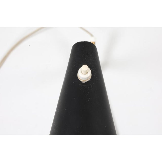 Black 1950s Svend Aage Holm Sorensen Danish Table Lamp For Sale - Image 8 of 11