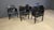 Italian Black Leather Dining Chairs, 1980s, Set of 6 For Sale - Image 9 of 15