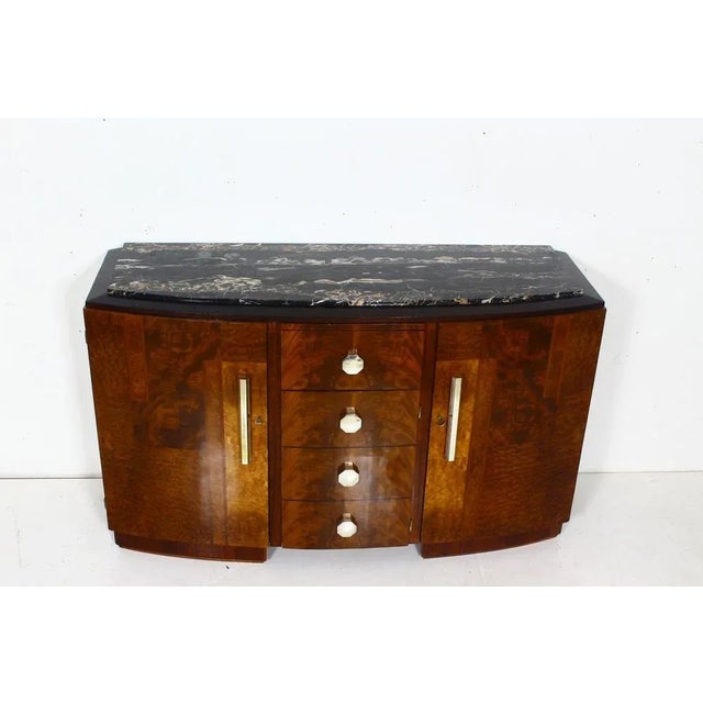 Brown French Art Deco Sideboard, 1930s For Sale - Image 8 of 14