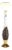 Tall Brown Dots Porcelain Table Lamp With Torchiere Shade For Sale
