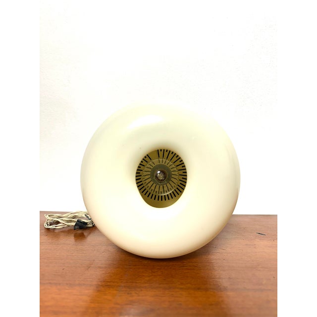Plastic Europhon Orange Table Lamp by Adriano Rampoldi, 1970 For Sale - Image 7 of 8