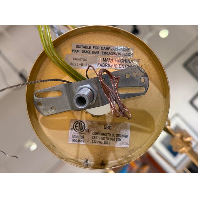 Kelly Wearstler Strada Gild Large Round Chandelier for Visual Comfort For Sale - Image 12 of 12