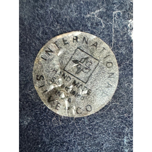 Vintage International Silver Company Silver Plated Classical Urn Shape Vase & Bottle Brush Tree For Sale - Image 12 of 15