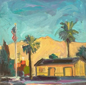 Expressionist Original Oil Landscape Painting by James Hartman