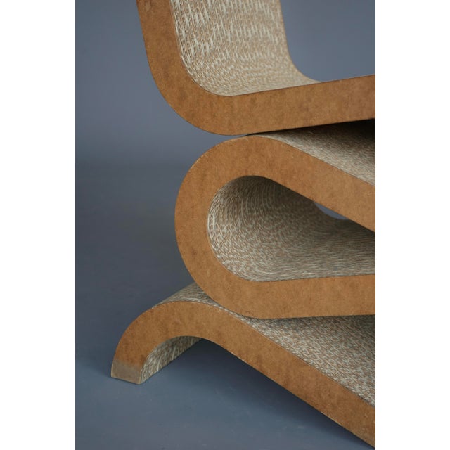 Brown Easy Edges Wiggle Sidechair by Frank Gehry for Vitra, 1990s For Sale - Image 8 of 16