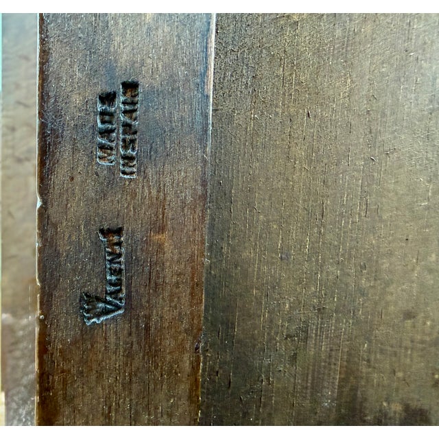 Mid 20th Century Valenti Spanish Carved Wood Console Table With Drawers and Turned Spindles For Sale - Image 11 of 13