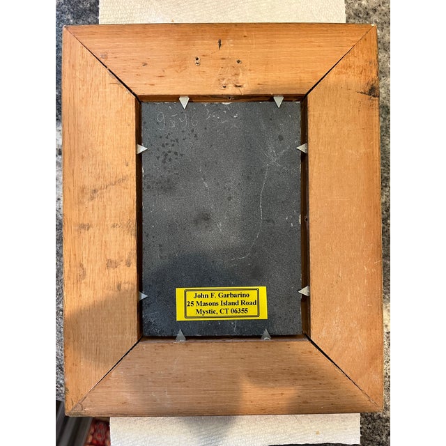 Vintage G. Ugolini Italian Pietra Dura Miniature Flower Botanical Gilt Frame For Sale In New York - Image 6 of 6