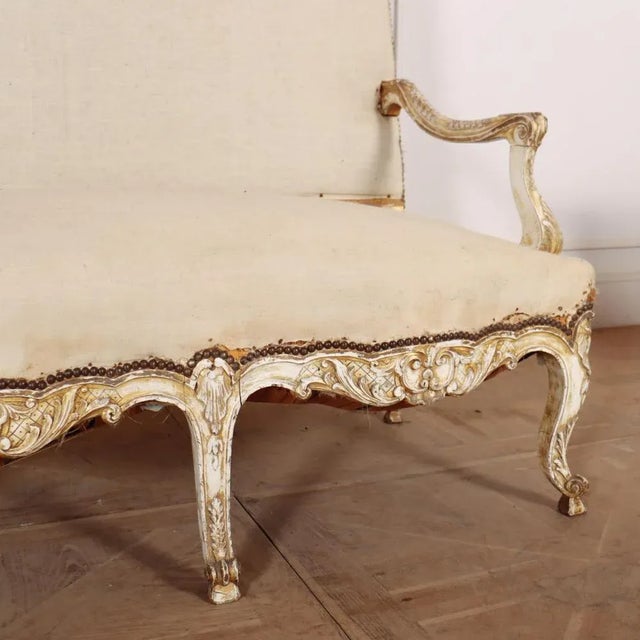 French Canape Sofa, 1890s For Sale - Image 3 of 11