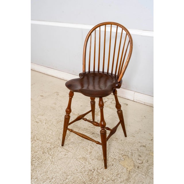 Traditional Set of 3 Dr Dimes Windsor Style Bar or Counter Chairs For Sale - Image 3 of 18