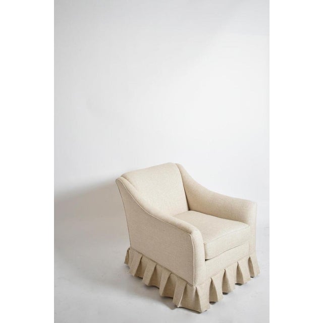 Vintage Italian Beige Armchairs, 1960s, Set of 2 For Sale - Image 4 of 6