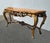Gorgeous Console Table in Good Vintage Condition. Solid and Firm. The marble top has hair line cracks otherwise, wear is...