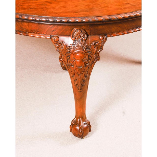 Antique Queen Anne Revival Burr Walnut Dining Table and Chairs, 19th Century, Set of 11 For Sale - Image 14 of 18