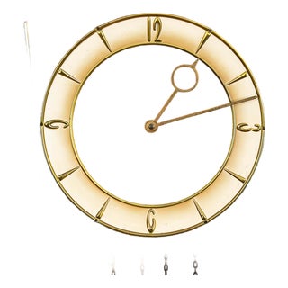 Mid Century Modern Wall Clock Teak Pendulum Weights Brixon Denmark Chime For Sale