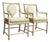 Vintage Ficks Reed Rattan Dining Armchairs With Teardrop Upholstered Backs, a Pair For Sale