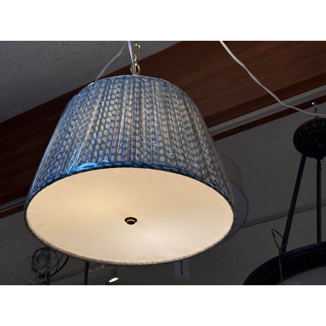 French Newport Lamp & Shade Company Emlyn Pendant For Sale - Image 3 of 12