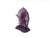 4" Amethyst Purple Crystal Glass Tibetan Guardian Deity Figure For Sale - Image 10 of 10