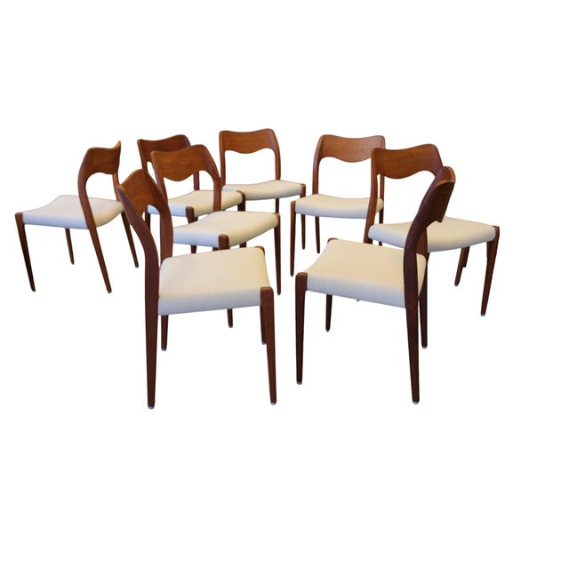 Vintage Model 71 Chair in Teak by Niels Otto Møller for J.L. Møllers, 1960s For Sale - Image 6 of 18