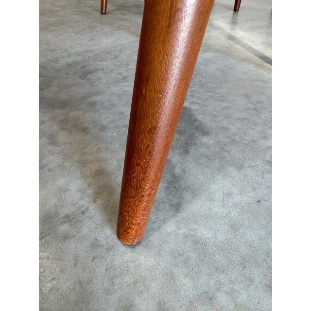 1960s Set of 6 Kai Kristiansen Style Danish Teak Mid Century Dining Chairs For Sale - Image 11 of 12