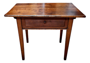 19th-Century American Cherry Folk Art Table