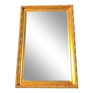 Vintage Monumental Carver’s Guild Gold Gilded Wall Mirror For Sale
