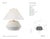 Thomas O'Brien by Visual Comfort Signature Aten 23" Table Lamp in Plaster White with Linen Shade Designer: Thomas O'Brien...