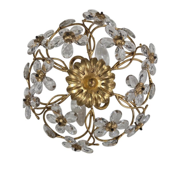 Gold Murano Glass Ceiling Light by Banci Firenze, 1960s For Sale - Image 8 of 18