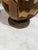 Art Deco Italian Poufs in Walnut and Velvet, 1940, Set of 3 For Sale - Image 9 of 12