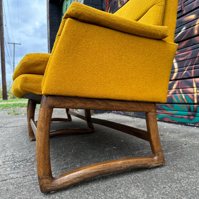 Mid 20th Century Pearsall-Style Sofa With Walnut Base For Sale - Image 12 of 12