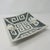 Hollywood Regency Greek Key Square Bowl in Graphite For Sale - Image 3 of 3