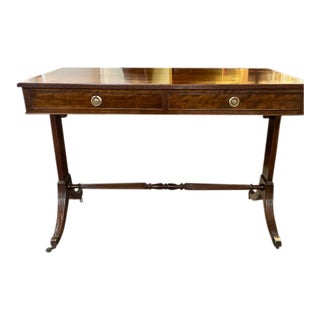 English Regency Style Mahogany Writing Desk For Sale