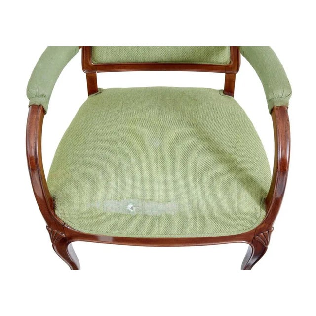 Mid-Century Carved Dining Chairs, Set of 6 For Sale - Image 3 of 12