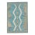 Blue & Green Turkish Oushak Rug 3'11" x 5'11" For Sale